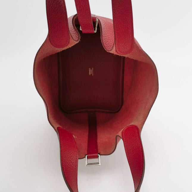 Sold Hermes Picotin 18 Red Calfskin Leather 2012 Box P Stamp