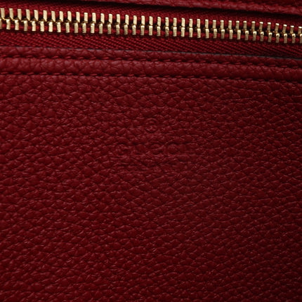 Gucci Jackie 1961 Medium Red Graind Leather Gold Hardware