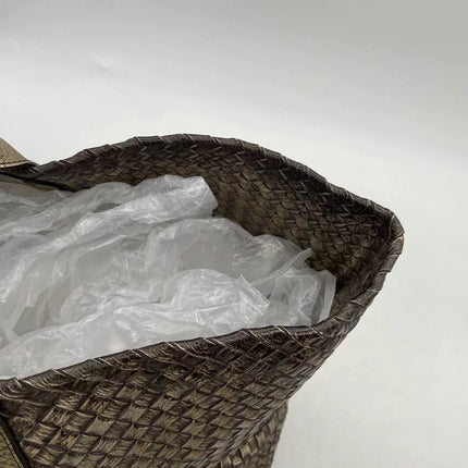 Bottega Veneta Cabat Large Intreccio Deerskin Leather Tote Bag Gold