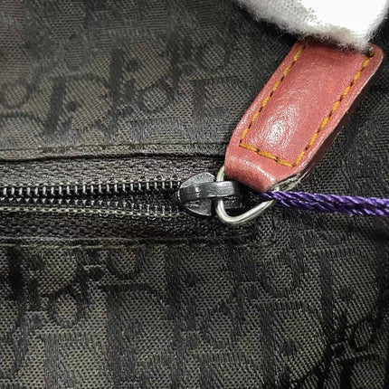 Dior Vintage Gaucho XL Red Leather Crossbody Bag 42cm