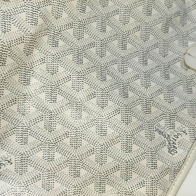 Sold Goyard Anjou Mini Tote White Leather Reversible