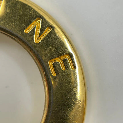 Celine 1990s Gold-tone Triomphe Planet Link Charm Bracelet