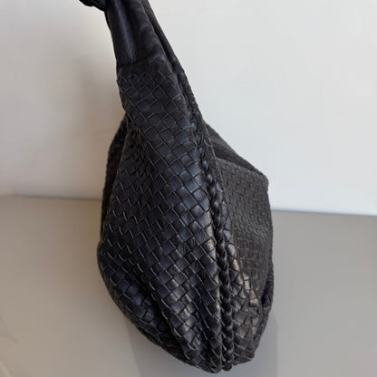 Bottega Veneta Belly Hobo Intrecciato Black Large 50cm