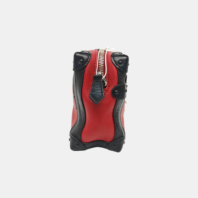 Louis Vuitton Petite Malle Mini Soft Trunk Red and Black Leather Crossbody Bag