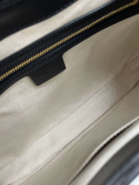 Gucci Jackie 1961 Black & White Leather Bag Small