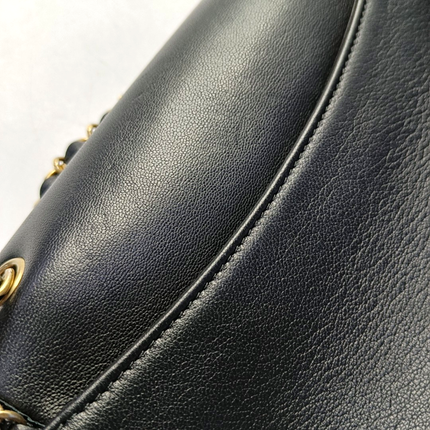 Chanel Lovely Chains Flap Bag Black Calfskin Leather Gold Hardware 2018-19