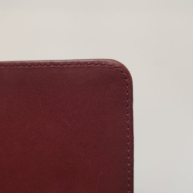 Chanel Le Boy Small Burgundy Lambskin Leather Antiqued Gold Hardware