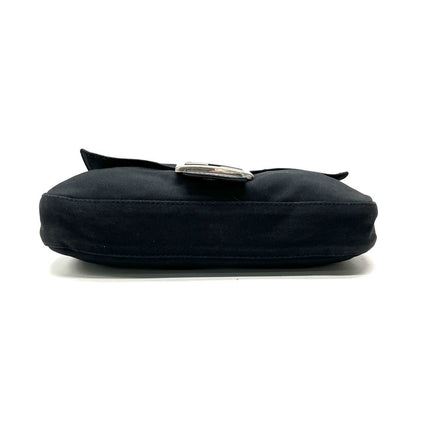 Sold FENDI Baguette Vintage Black Cloth Silver Hardware