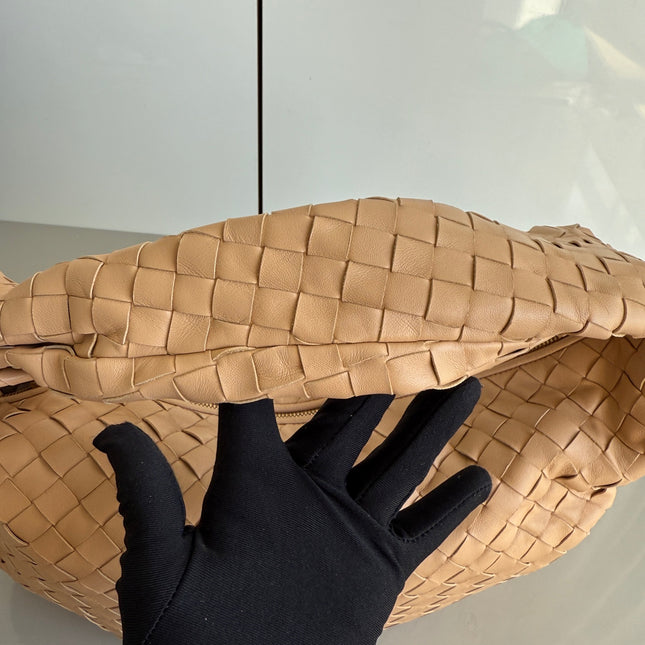 Bottega Veneta Jodie Small Lambskin Leather Beige Oats 36cm