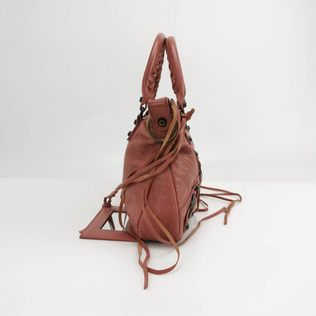Sold Balenciaga City Bag Pink with black hardware Classic Crossbody Bag