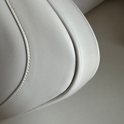 Gucci Jackie 1961 Small White Leather Bag with Adjustable Strap