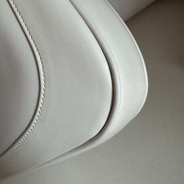 Gucci Jackie 1961 Small White Leather Bag with Adjustable Strap