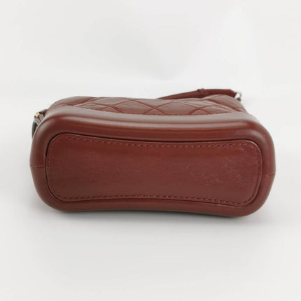 Sold Chanel Gabrielle Hobo 2018 Burgundy Leather Small Crossbody Bag
