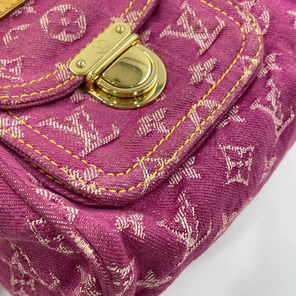 Louis Vuitton Denim Neo Speedy Boston Bag Pink