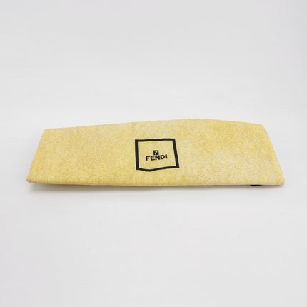 Fendi Baguette Bag Grey Wool Zucca Print Shoulder Bag