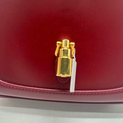 Gucci Jackie 1961 Mini Red Burgundy Leather Bag