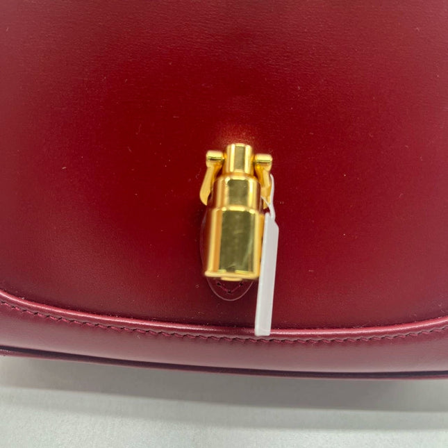 Gucci Jackie 1961 Mini Red Burgundy Leather Bag