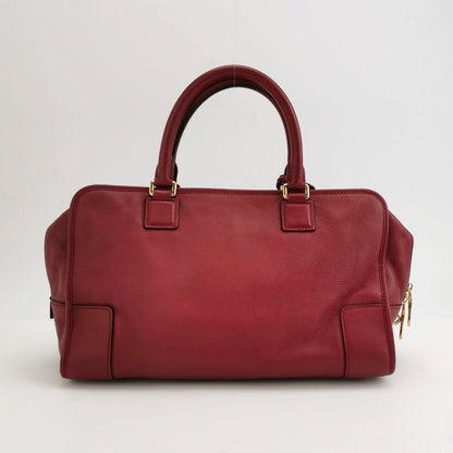 Sold Loewe Amazona 36 Large in Red Leather and Gold-tone Hardware