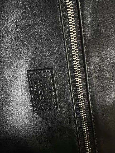 Gucci Jackie 1961 Large Black Calfskin Leather With Long Strap