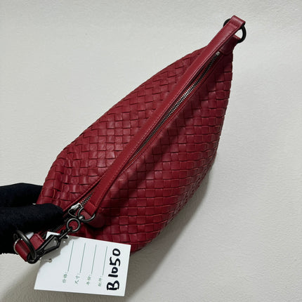 Bottega Veneta Sloane Shoulder Bag Burgundy Red Small 25cm