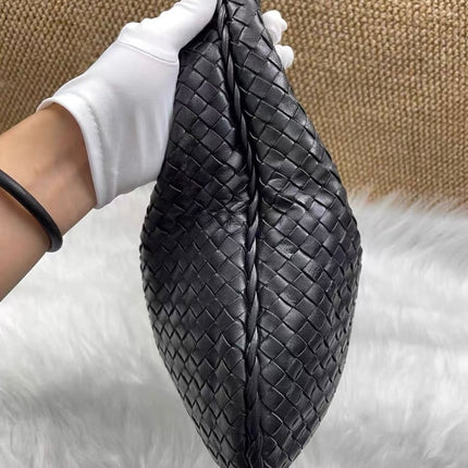 Bottega Veneta Veneta Hobo Black Leather Bag Large 48cm