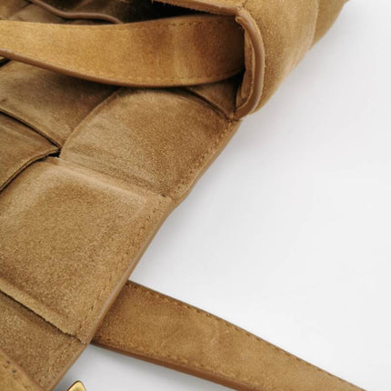 Bottega Veneta Padded Cassette Suede Leather Light Brown Beige
