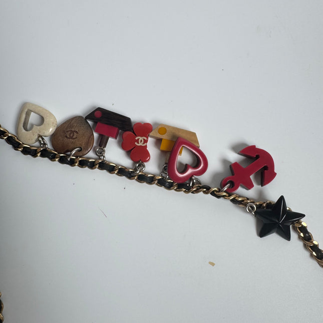 Chanel Classic Flap Super Mini Valentine's Special Black Lambskin Nautical Charms