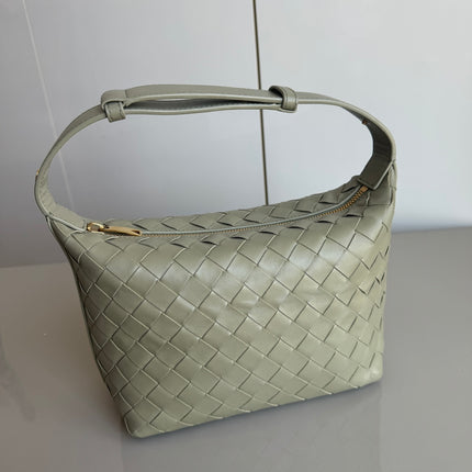 Sold Bottega Veneta Mini Wallace Leather Green Travertine & Muse Brass