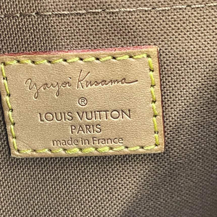 Sac à main Louis Vuitton x Kusama Papillon 28 à pois jaunes