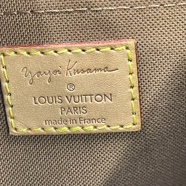 Louis Vuitton x Kusama Papillon 28 Yellow Polka Dots Handbag