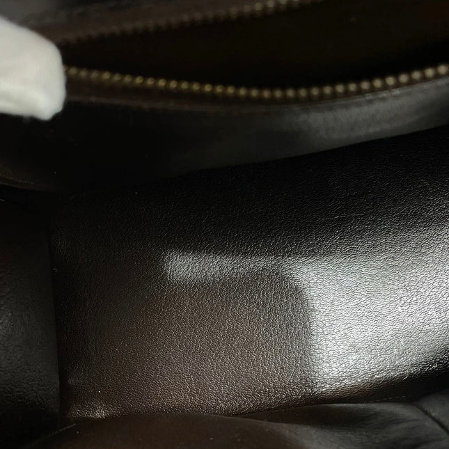 Hermes Kelly 32 Sellier Dark Chocolate Brown Box Leather Gold Hardware 1988