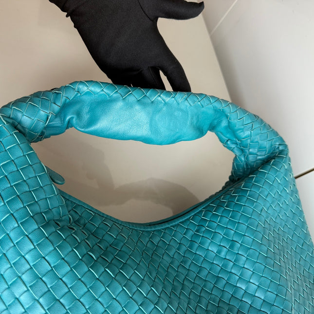 Bottega Veneta Hobo Bag Lambskin leather Green 47cm