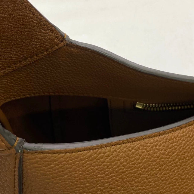 Sac porté épaule large Gucci Jackie 1961 camel avec bandoulière