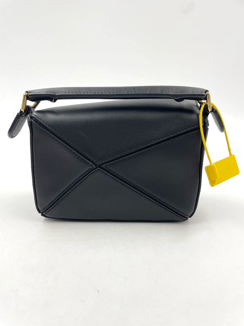 Sold Loewe x Howl's Moving Castle Studio Ghibli Collection Puzzle Calcifer Mini Black Crossbody Bag