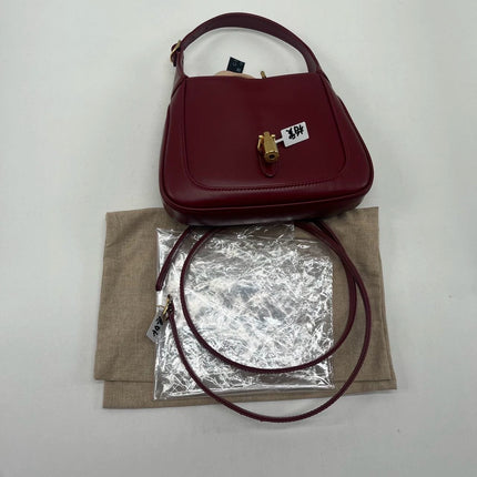 Gucci Jackie 1961 Mini Red Burgundy Leather Bag