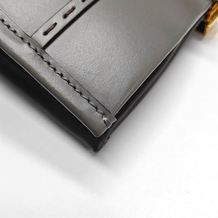 Fendi Sunshine Tote Medium Greyish Blue Top Handle Bag with Strap