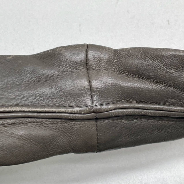 Bottega Veneta Hobo Bag Lambskin leather Grey Medium 40cm