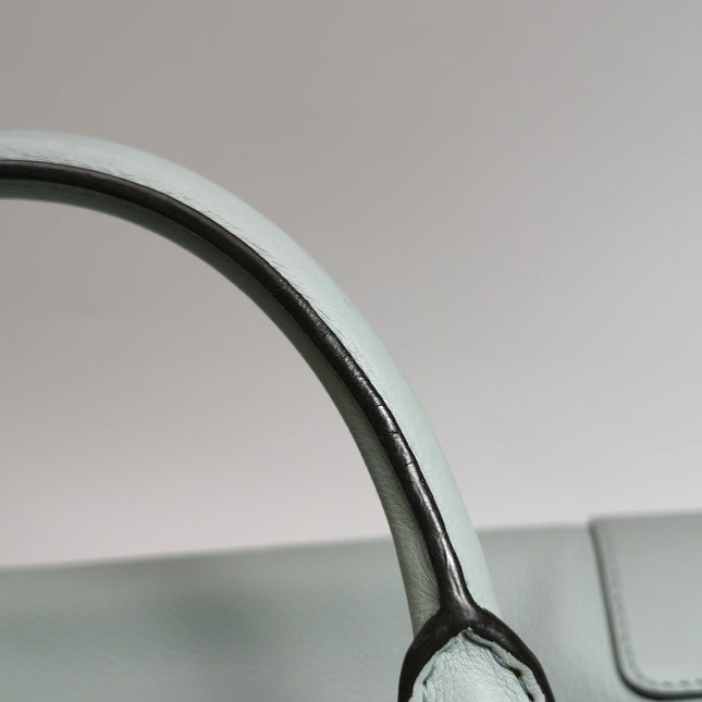 Loewe Amazona 29 Blue Leather Elephant Lock Silver-tone Hardware