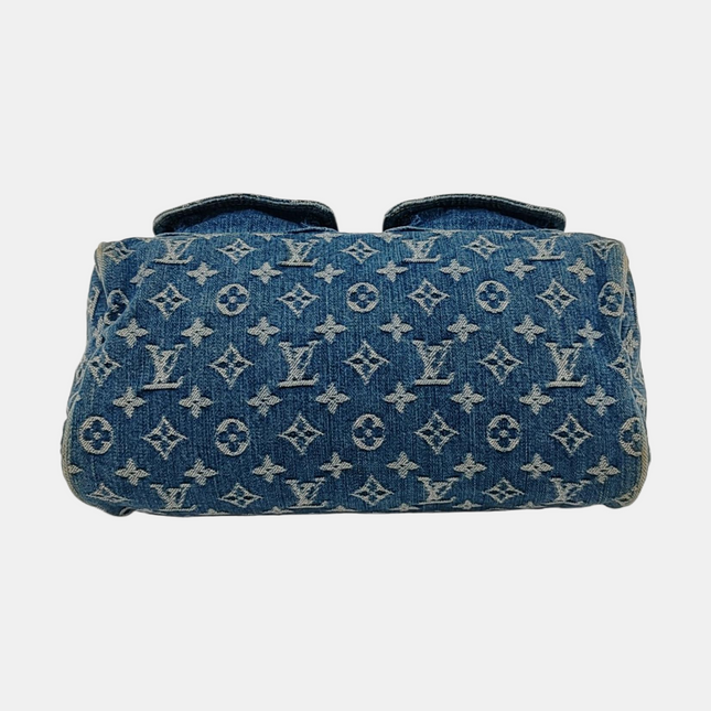 Louis Vuitton Blue Denim Neo Speedy Boston Bag