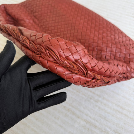 Bottega Veneta Veneta Hobo Large Burgundy 47cm Lambskin Leather