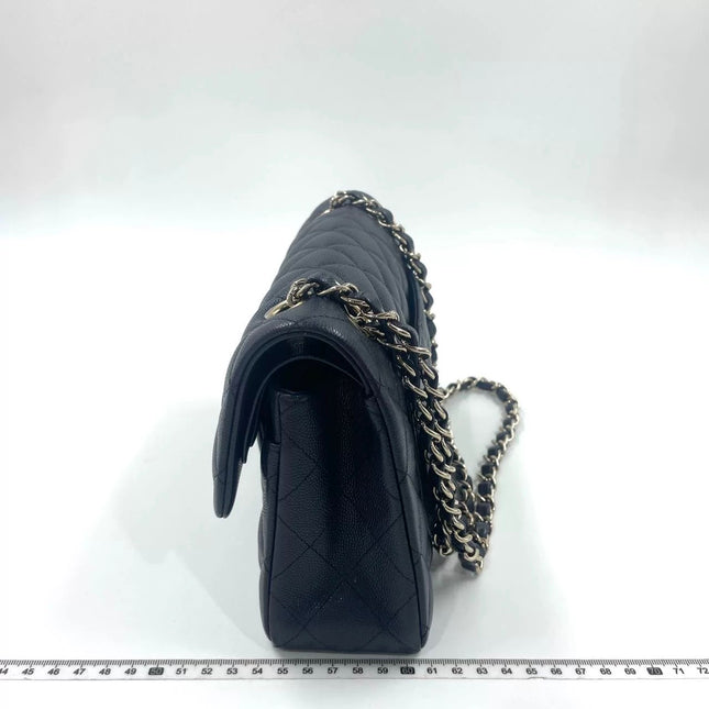 Chanel Classic Flap Small Navy Caviar Leather Gold Hardware, 2021