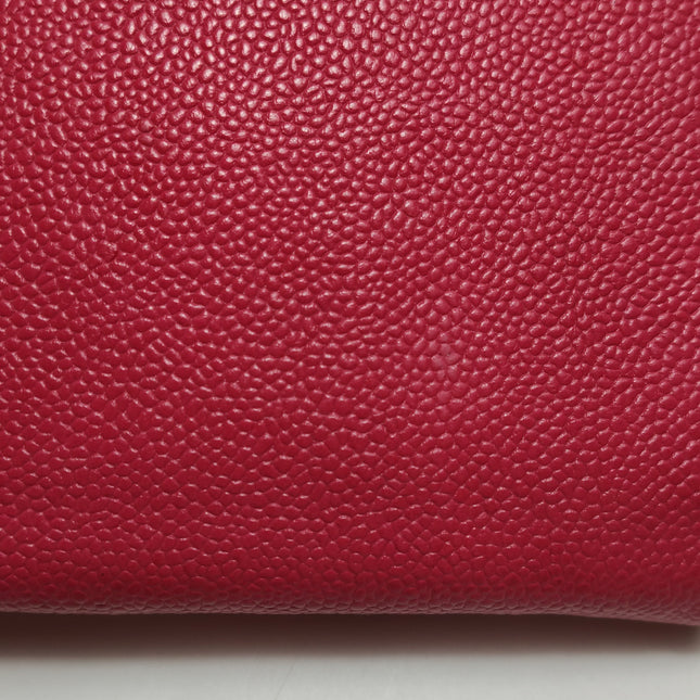 Chanel WOC Wallet on Chain Fuchsia Caviar Leather with Enamel Logo