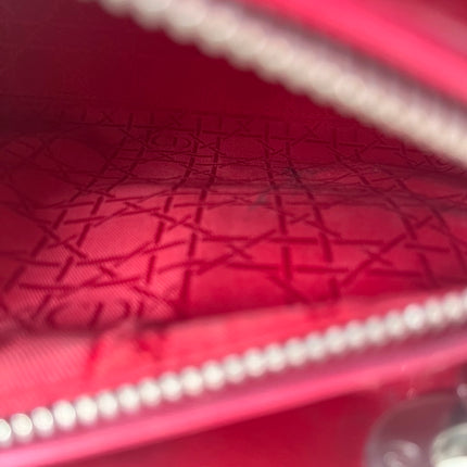 Sold Lady Dior Medium Bag Red Patent Leather SKU 0194