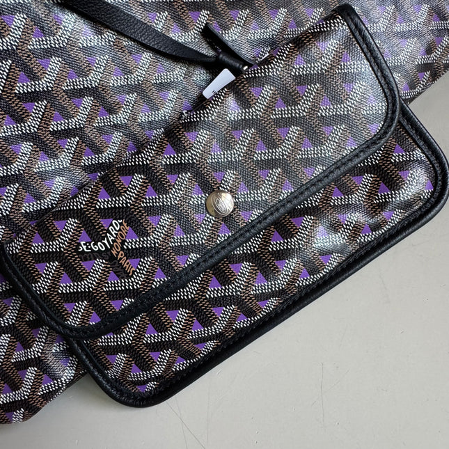 Goyard Special Edition Saint Louis PM Tote Medium Black Violet 2020