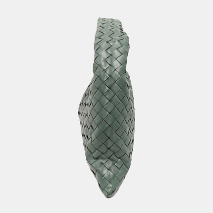 Bottega Veneta Hop Hobo Small Leather Aloe Vera Green