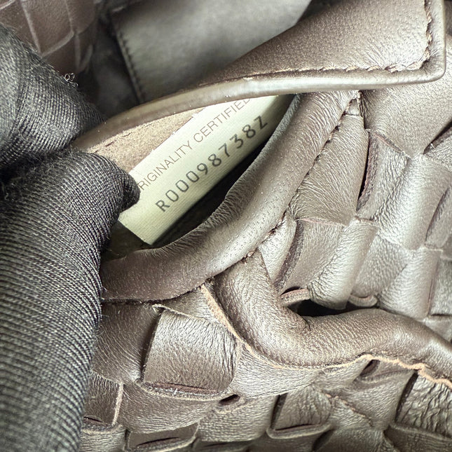 Bottega Veneta Small Andiamo Fondant Dark Chocolate Brown Intrecciato Handbag