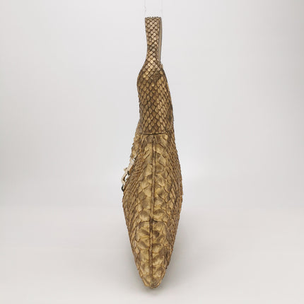 Gucci Jackie Vintage Camel Python Leather Rare