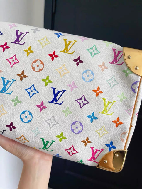 Louis Vuitton x Takashi Murakami Speedy 40 White Multicolor