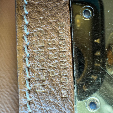 Hermes Kelly 28 Sellier Brown Gold Epsom Leather Gold Hardware 1985