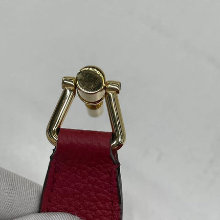 Gucci Jackie 1961 Small Red Pebbled Leather Shoulder Bag